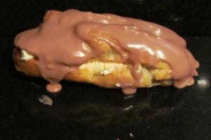 Kim's eclair with galaxy topping