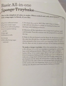 Mary Berry's basic all in one sponge traybake recipe